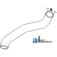 Radiator Hose, Lower (without AC, Engine SN  303519 and greater) fits John Deere 4520 Tractor