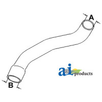 Radiator Hose, Lower (without AC) fits John Deere 4440 Tractor