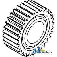 John Deere 8630 Tractor Pinion Gear, Used with A-R67199 Shaft (Front AXLE SN  less than 7842)