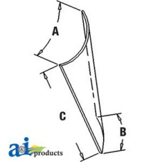 Glass, Lower (RH) fits John Deere 4960 Tractor