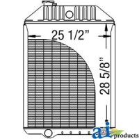 Radiator (with SN  less than 010000) fits John Deere 4955 Tractor