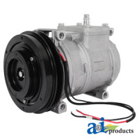John Deere 8570 Tractor Compressor, New, Denso Style with Clutch