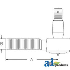 Tie Rod (RH) (with MFWD) fits John Deere 7810 Tractor