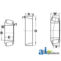 John Deere 2450 Tractor Cone, Tapered Roller Bearing