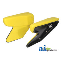 John Deere 2950 Tractor Armrest, Stationary Steel, YLW Vinyl (with 6 bolt pattern for mechanical suspension seats)