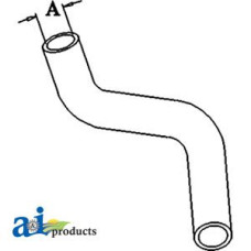 Image of Ford | New Holland TC21D Compact Tractor Radiator Hose, Upper (less than NF33357)