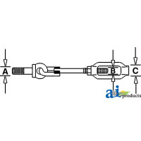 Ford | New Holland 1920 Compact Tractor Stabilizer Link, Rear (SN  less than UP26442 1/87 - 9/89)