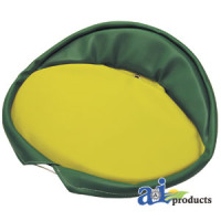 Seat Cushion, Small, GRN/YLW fits John Deere B Tractor
