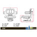 Complete Seat, Wrap Around Back with Arms, YLW fits John Deere 2040S Tractor