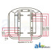 White | AGCO White SEVERAL Tractor UNIVERSAL DELUXE HIGH-BACK SEAT