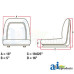 White | AGCO White SEVERAL Tractor UNIVERSAL DELUXE HIGH-BACK SEAT