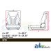 Versatile 9680 Tractor Grammer Seat Assembly, Charcoal Matrix Cloth