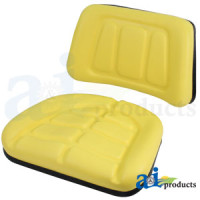 Seat Cushion Set, Trapezoid, Yellow fits John Deere SEVERAL Tractor