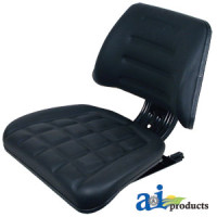 Massey Ferguson SEVERAL Tractor Seat, Non-Susp./Slide Track, Black 