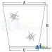 Glass, Center Windshield fits John Deere 844J Industrial/Construction