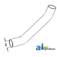 John Deere 301A Tractor Radiator Hose, Upper (GAS)