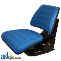Ford | New Holland SEVERAL Tractor Flip-Up Seat, Trapezoid Back, BLU