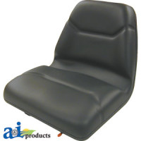 Yanmar SEVERAL Compact Tractor Seat, Michigan Style, with Slide Track, Deluxe Cushion, Black 