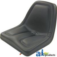 Yanmar SEVERAL Compact Tractor Seat, Michigan Style, with Slide Track, Black 