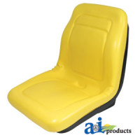 John Deere 285 Riding Mower Seat, 18", YLW Vinyl (Needs 6003AB Bracket)