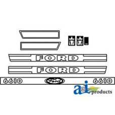 Image of Ford | New Holland 6610 Tractor Hood Decal