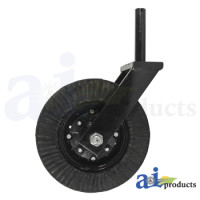 Bush Hog SEVERAL Rotary Cutter Wheel, 4" x 8" Tail Rim Assembly (with 1-1/2" Shaft)