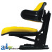 Complete Seat, Wrap Around Back with Arms, YLW fits John Deere 2040S Tractor