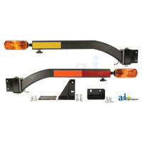 Yanmar YM135D Compact Tractor Warning Light Kit, LED, Horizontal and Vertical Mount