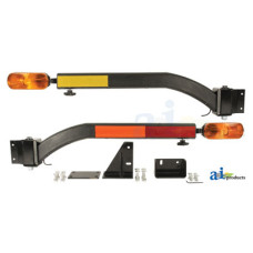 Image of Yanmar FX24 Compact Tractor Warning Light Kit, LED, Horizontal & Vertical Mount