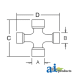 Allison M2100D Peanut Combine Cross and Bearing Kit
