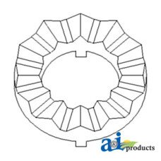 John Deere 222 Cutting Platform Tooth Ring; Slip Clutch