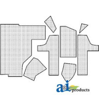 White | AGCO White 2-180 Tractor Cab Upholstery Kit with Headliner