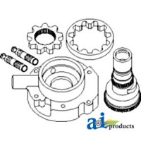John Deere 7420 Tractor Kit, MW Power Quad Pump and Pressure Relief Valve (SN  less than 049425)