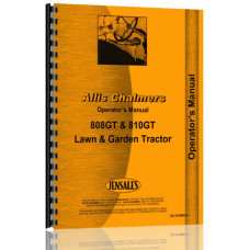 Allis Chalmers 808 Lawn & Garden Tractor Operators Manual Allis Chalmers 808 Lawn & Garden Tractor Operators Manual