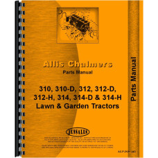 Image to represent Allis Chalmers 312 Lawn & Garden Tractor Parts Manual Allis Chalmers 312 Lawn & Garden Tractor Parts Manual