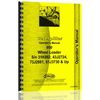 Caterpillar 950 Wheel Loader Operators Manual (SN# 31K & Up, 43J1 & Up, 73J1 & Up, 81J1 & Up) (31K+)