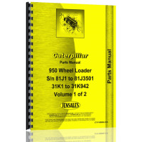 Caterpillar 950 Wheel Loader Parts Manual (S/N 31K1-31K942, 81J1-81J3501) Caterpillar 950 Wheel Loader Parts Manual (S/N 31K1-31K942, 81J1-81J3501)