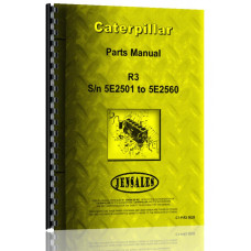 Image to represent Caterpillar R3 Crawler Parts Manual (SN# 5E2501-5E2560) Caterpillar R3 Crawler Parts Manual (SN# 5E2501-5E2560)