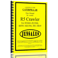 Caterpillar R5 Crawler Parts Manual (S/N 3R1-3R49, 4H501-4H1500, 5E3001-5E3500)