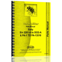 Caterpillar 60 Crawler Parts Manual (S/N 2201A +, PA1 +)