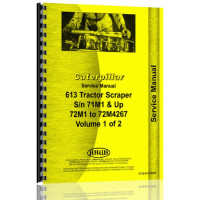 Caterpillar 613 Tractor Scraper Service Manual (SN# 71M1-72M4268) (71M1) Caterpillar 613 Tractor Scraper Service Manual (SN# 71M1-72M4268) (71M1)