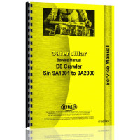 Caterpillar D8 Crawler Service Manual (S/N 9A1301-9A2000)