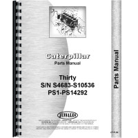 Caterpillar 30 Crawler Parts Manual (SN# S4683-S10536, PS1-PS14292) (S4683-S10536 and PS1-PS14292)