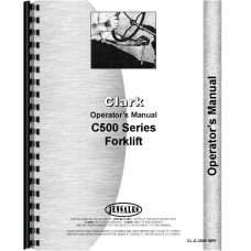 Clark C500 HY60 Forklift Operators Manual