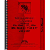 International Harvester Cub Cadet 800 Lawn & Garden Tractor Parts Manual International Harvester Cub Cadet 800 Lawn & Garden Tractor Parts Manual