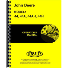 John Deere 44AH Plow Operators Manual John Deere 44AH Plow Operators Manual