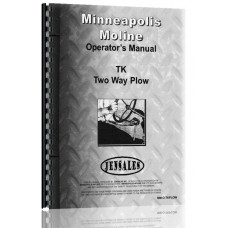 Minneapolis Moline TK Plow Operators Manual