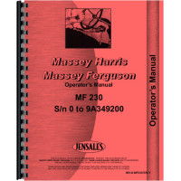 Massey Ferguson 230 Tractor Operators Manual (SN# Prior to 9A349200) Massey Ferguson 230 Tractor Operators Manual (SN# Prior to 9A349200)