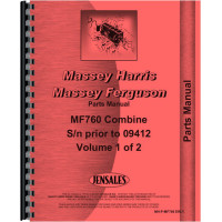 Massey Ferguson 760 Combine Parts Manual (Sn) (Early, Includes 2 Volumes)