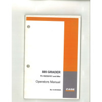 Case 885 Grader Operator's Manual (6-30442NA) Case 885 Grader Operator's Manual (6-30442NA)